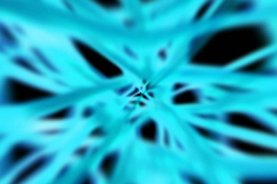 abstract cyan electronic marks on black background